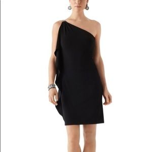 White House Black Market One Shoulder Sleeveless Dress